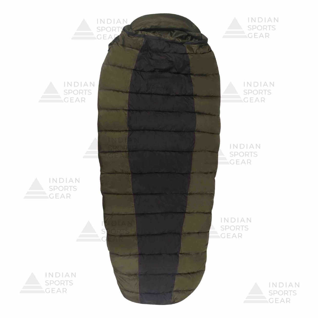 Black and Green Sleeping Bag
